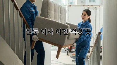 원룸 이사, 이젠 걱정 끗! 💯
